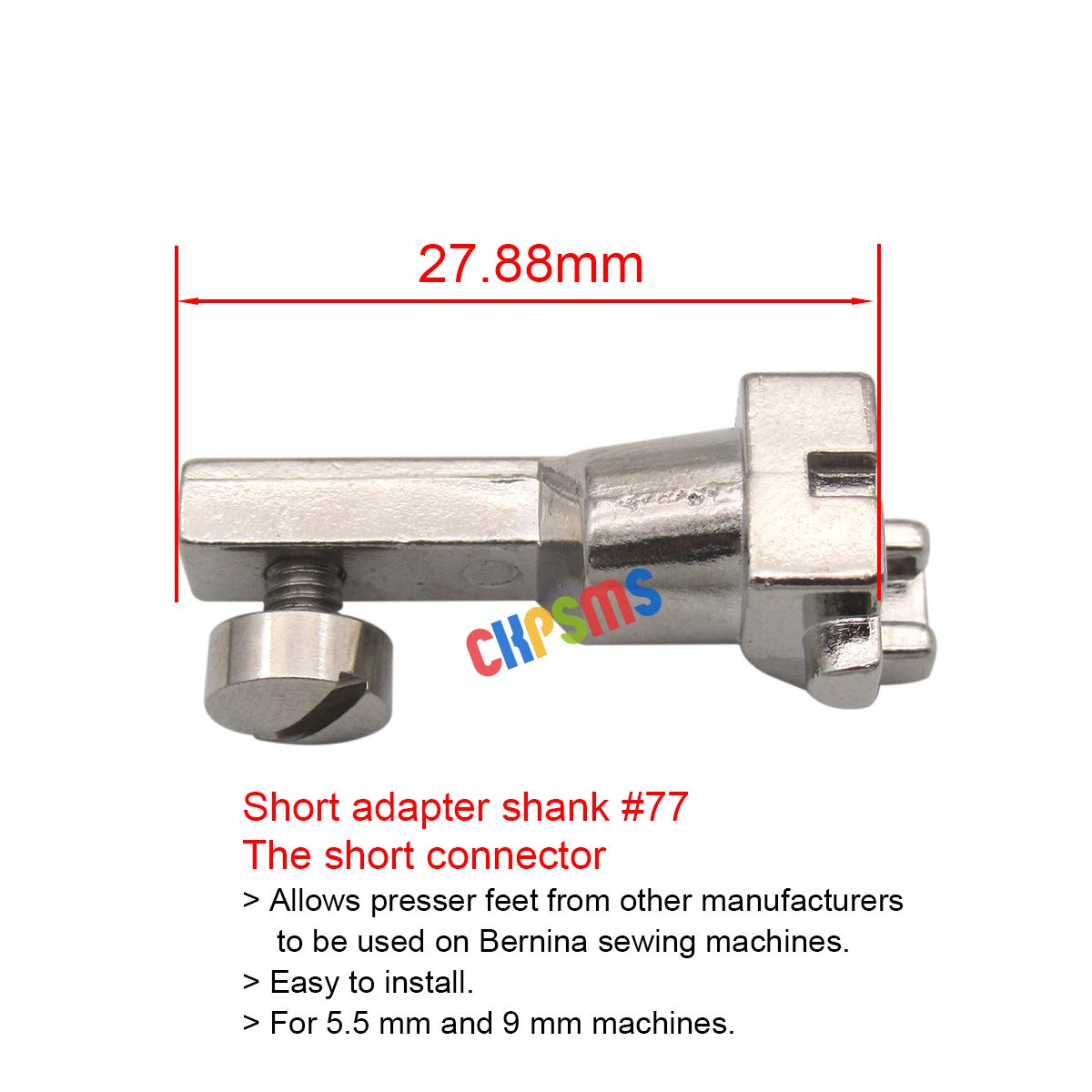 CKPSMS brand - #KP-19031+CY-7300L+0083687000(77#) Presser Foot Set (in total 34 pieces) Compatible with Bernina 165,180,185,200,210+