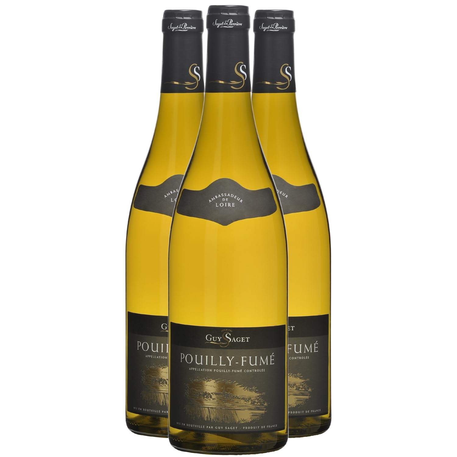 Pouilly-Fumé - Blanc 2024 - Guy Saget - Vin Blanc du Val de Loire (3x75cl)