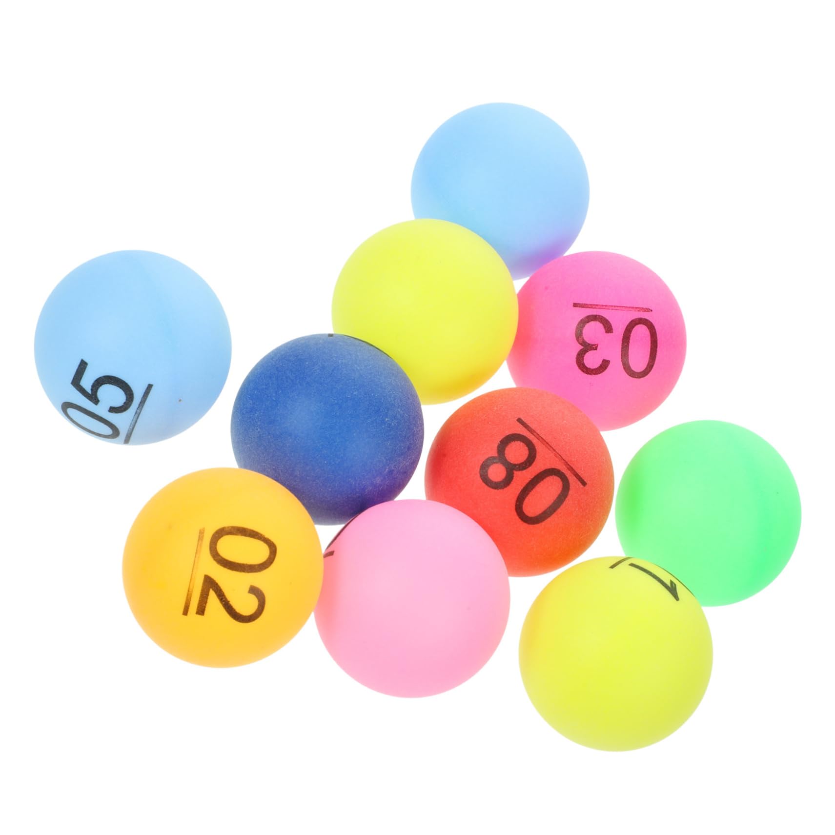 BCOATH 10pcs Colorful Game Party Numbered Pp Material for Entertainment and Events