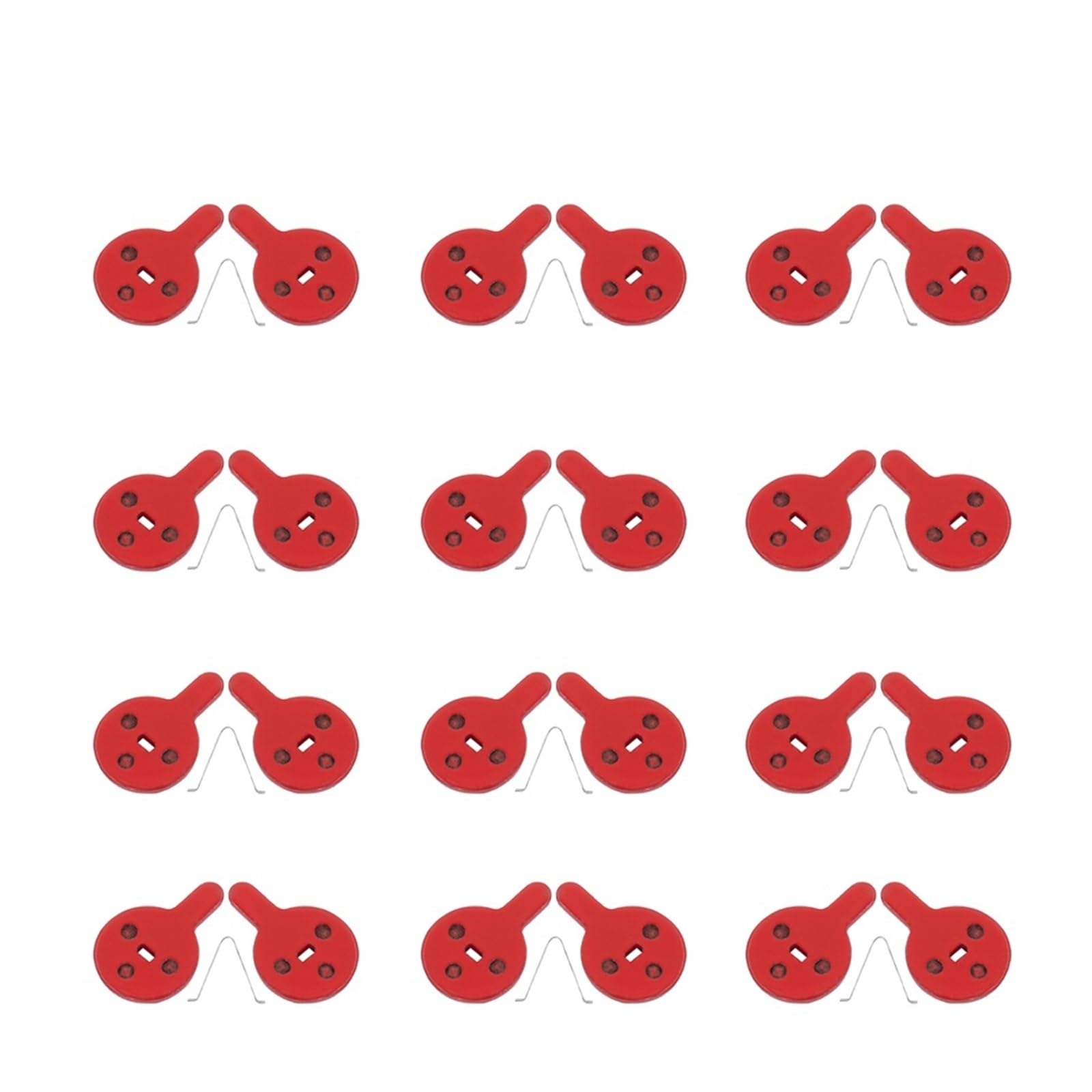 Lot de 10 plaquettes frein à disque for scooter électrique, adaptées aux vélo KuGoo, G2 Pro Kickscooter, accessoires hydrauliques Plaquettes de frein pour trottinettes électriques(12 pairs)