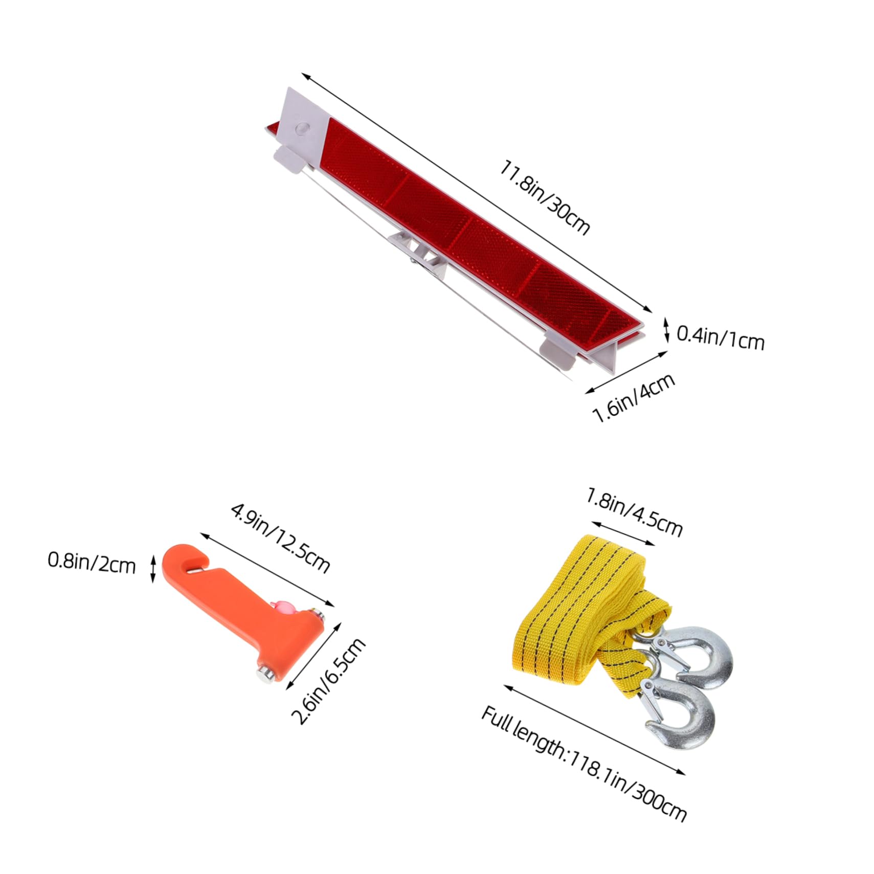 Ciieeo 1Set Vehicle Tool Comprehensive Automotive Safety Kit for Roadside Assistance Car Maintenance and Preparedness