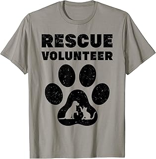 VidiAmazing Pet Animal Rescue Volunteer Paw Print ds1083 T-Shirt