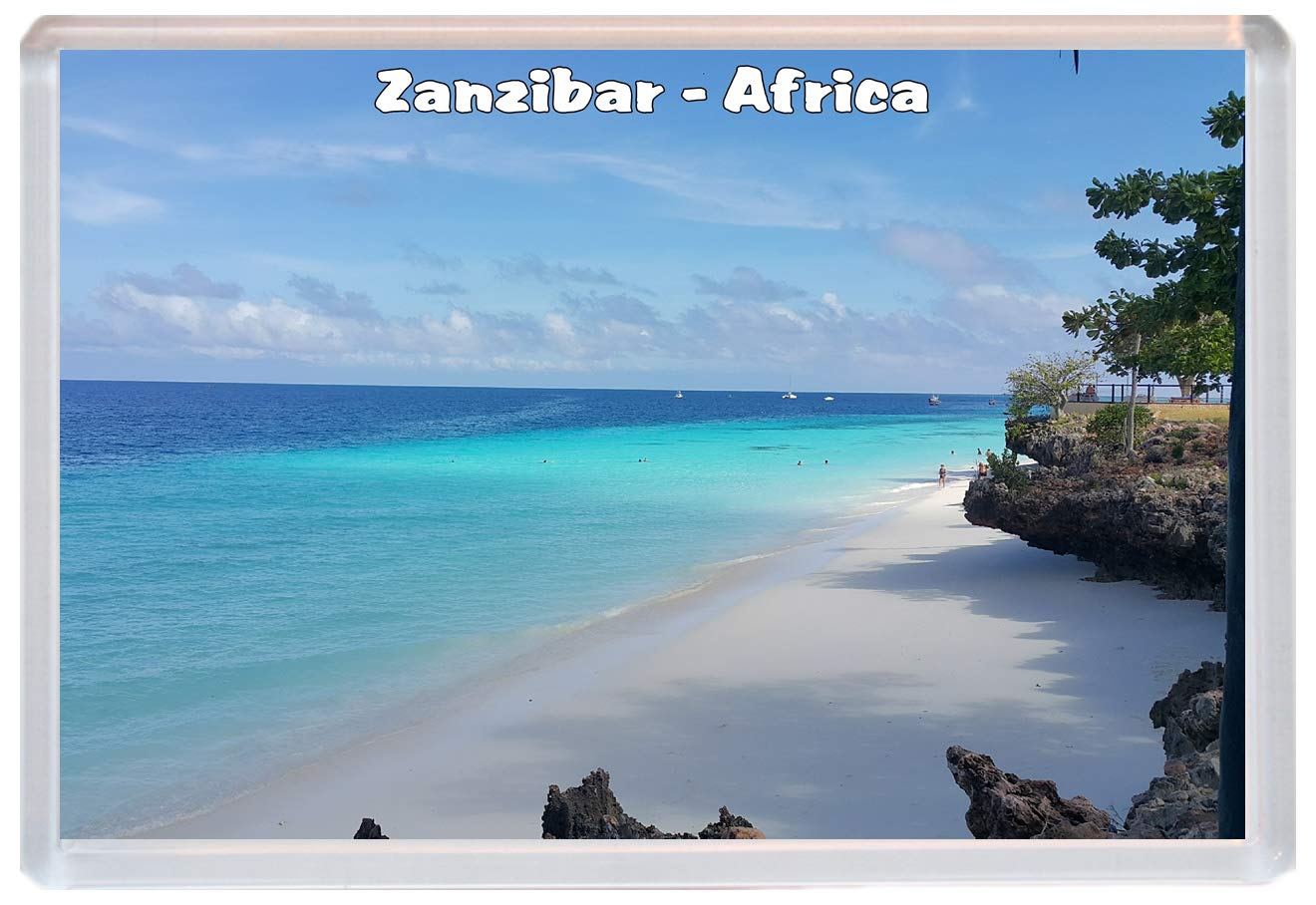 Baked Bean Store Bbsm1074 Zanzibar - Africa - Jumbo Fridge Magnet/Magnets