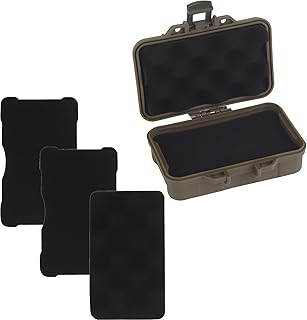 ZFFOZZ Caja de Almacenamiento de batería para Equipo táctico pequeño, Caja de brújula multifunción Resistente al Desgaste para Exteriores, para organizar Equipo de Paintball.