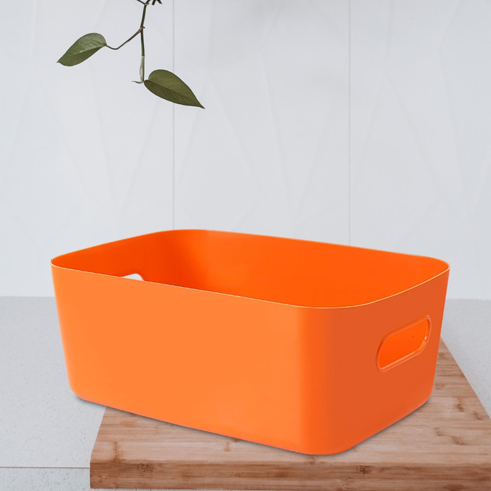 Enakshi (LABEL) Creations Desktop Storage Basket Stylish Cosmetic Organizer for Dresser Shelves Closet OrangeHome & Garden|Household Supplies & Cleaning|Home Organization|Storage Boxes 4