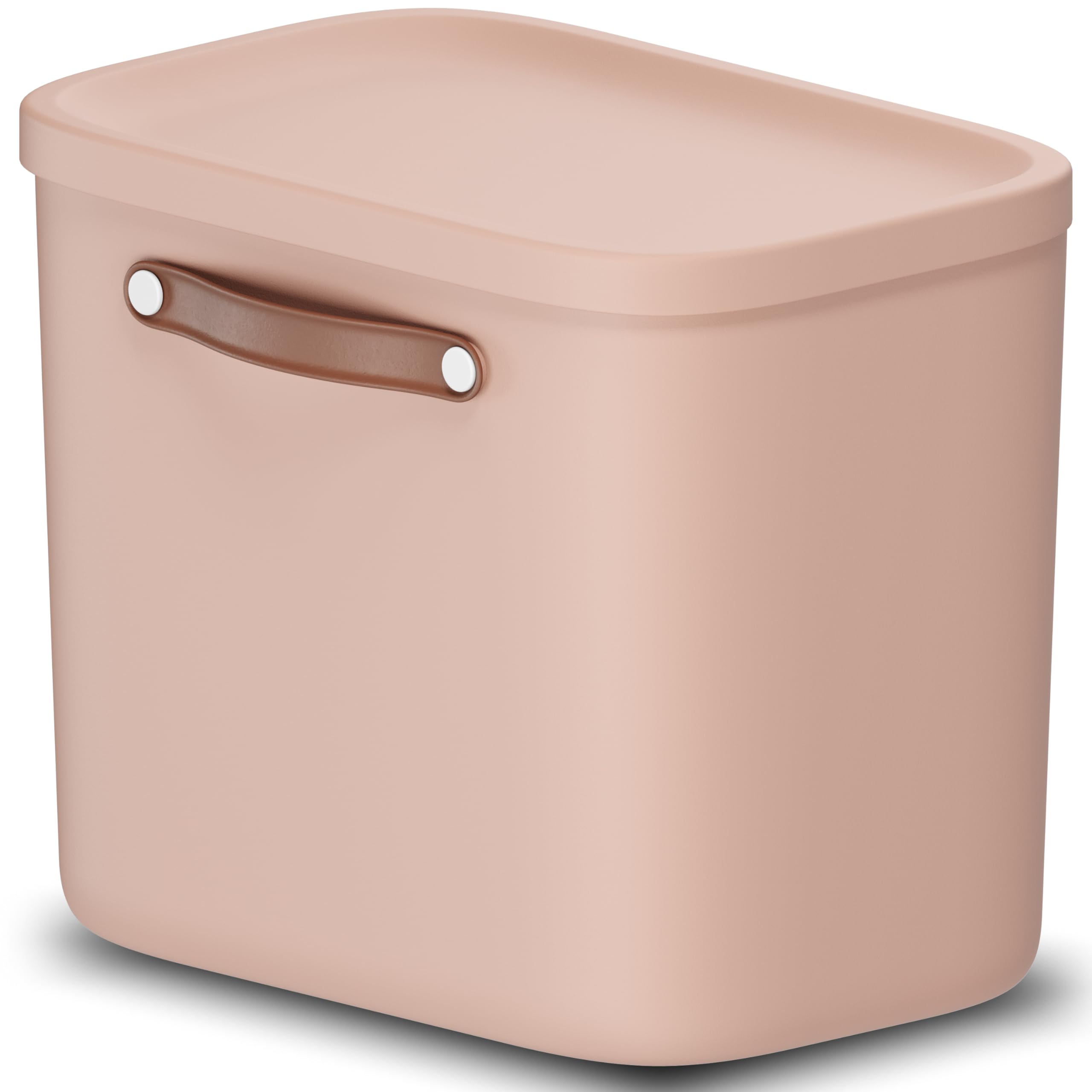 Rotho Maloja Storage box 25 l, Plastic (PP recycled), 25 (39.5 x 26.5 x 34.0 cm), Pink