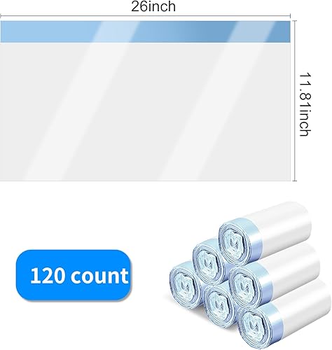 Miniatura 2 de 120 forros extra grandes para caja de arena para gatos, bolsas para receptáculos de basura para gatos Cleanpethome autolimpiante