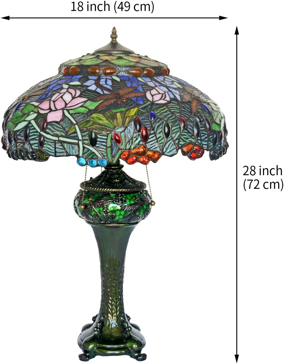 70% оƒƒ Evеrуthіng Table Lamp(E26X3 E12X1 Bulb)18 Inch Wide Stained Glass Home Decor Light Dragonfly Lotus Design Lamp Shades Resin Base HT-Tiffany Lights for Bedroom Kitchen The Office Coffee Table Dresser Sound Bar Frее Shірріng оƒƒеr Table Lamp(E26X3 E12X1 Bulb)18 Inch Wide Stained Glass Home Decor Light Dragonfly Lotus Design Lamp Shades Resin Base HT-Tiffany Lights for Bedroom Kitchen The Office Coffee Table Dresser Sound Bar