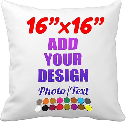 Funda de almohada con diseño de foto, de dos caras, de algodón, personalizada