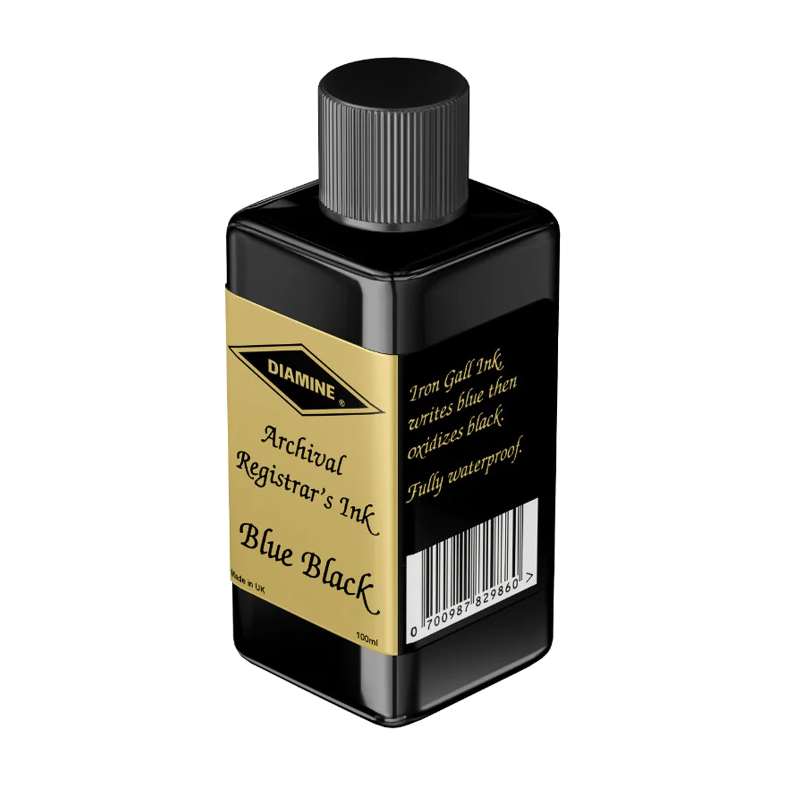 Diamine Ink Registrars Bottled Ink 100ml - Blue/Black by Diamine