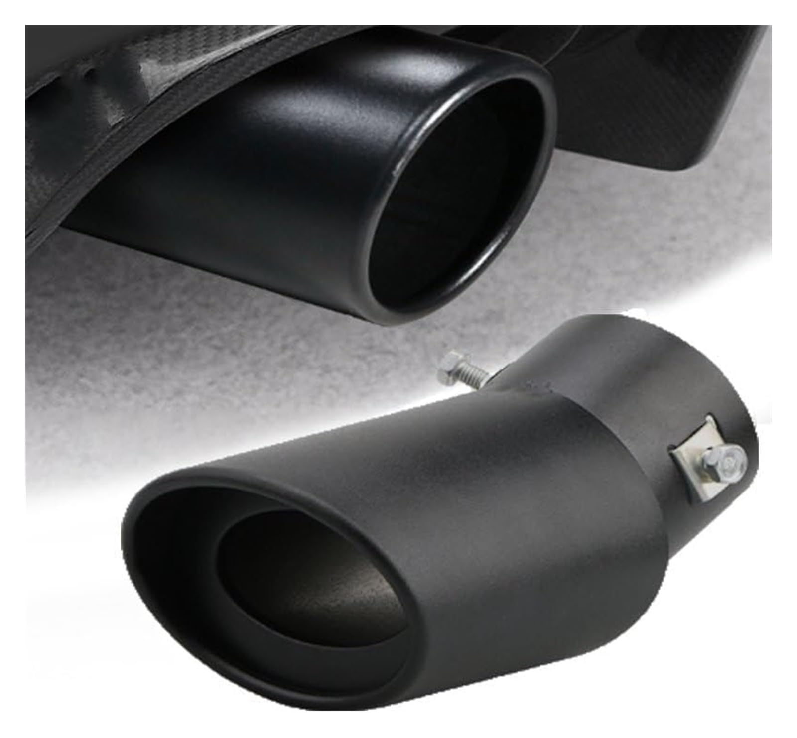 para Mazda Punta De Escape Universal Cromo Acero Inoxidable Tubo De Escape De Coche Punta De Silenciador Trasero Garganta Trasera Silenciador Escape