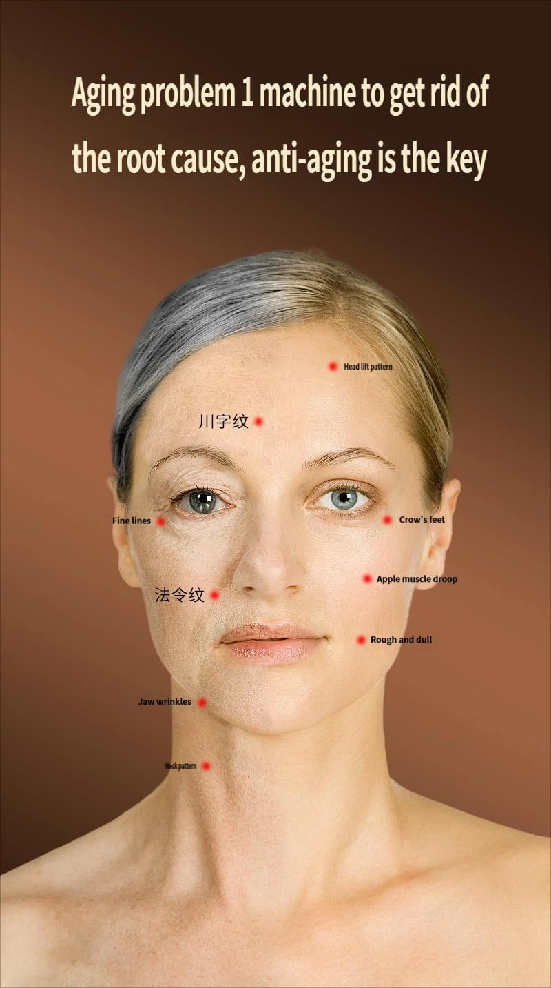 V-Face Lifting Beauty Device, Collagen Thermal Light Therapy Wand for Deep Wrinkle Reduction & Skin Tightening at Home
