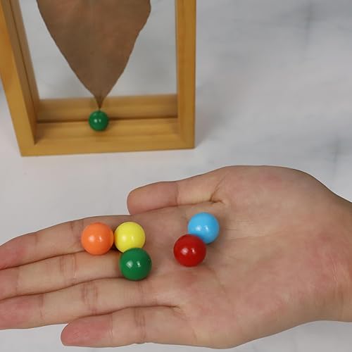 Miniatura 3 de Qryovsa 30 canicas de repuesto de 0.551 in, 5 de cada uno de los 6 colores para agravar Wahoo Dirty Marbles, juego de mesa de mármol colorido, 6