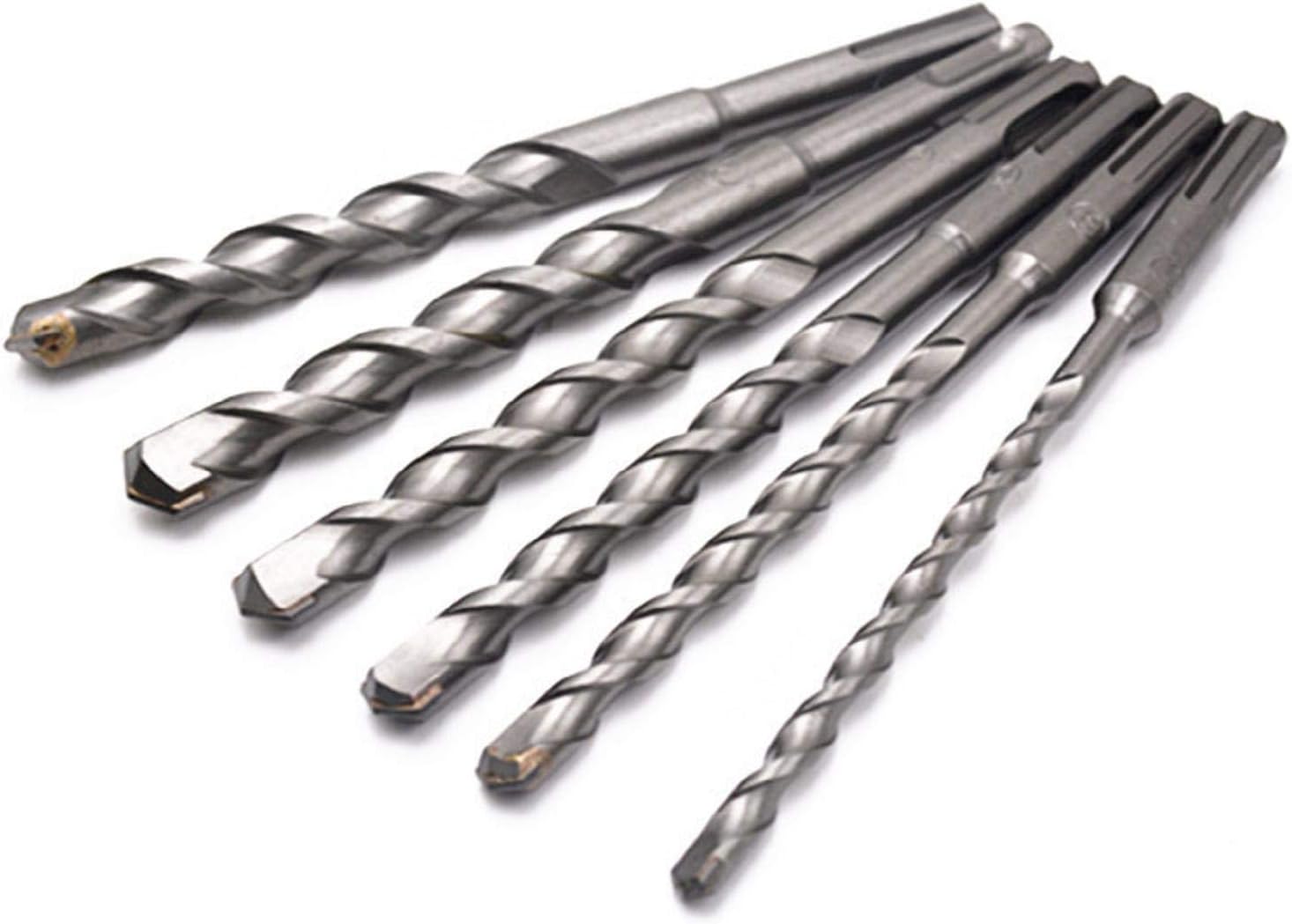 Drill Bits,New Long SDS Plus Rotary Hammer Concrete Bit Round Shank 6-16mm Woodworking Hole Saw Mortising Chisel Set Tools Home Improvement