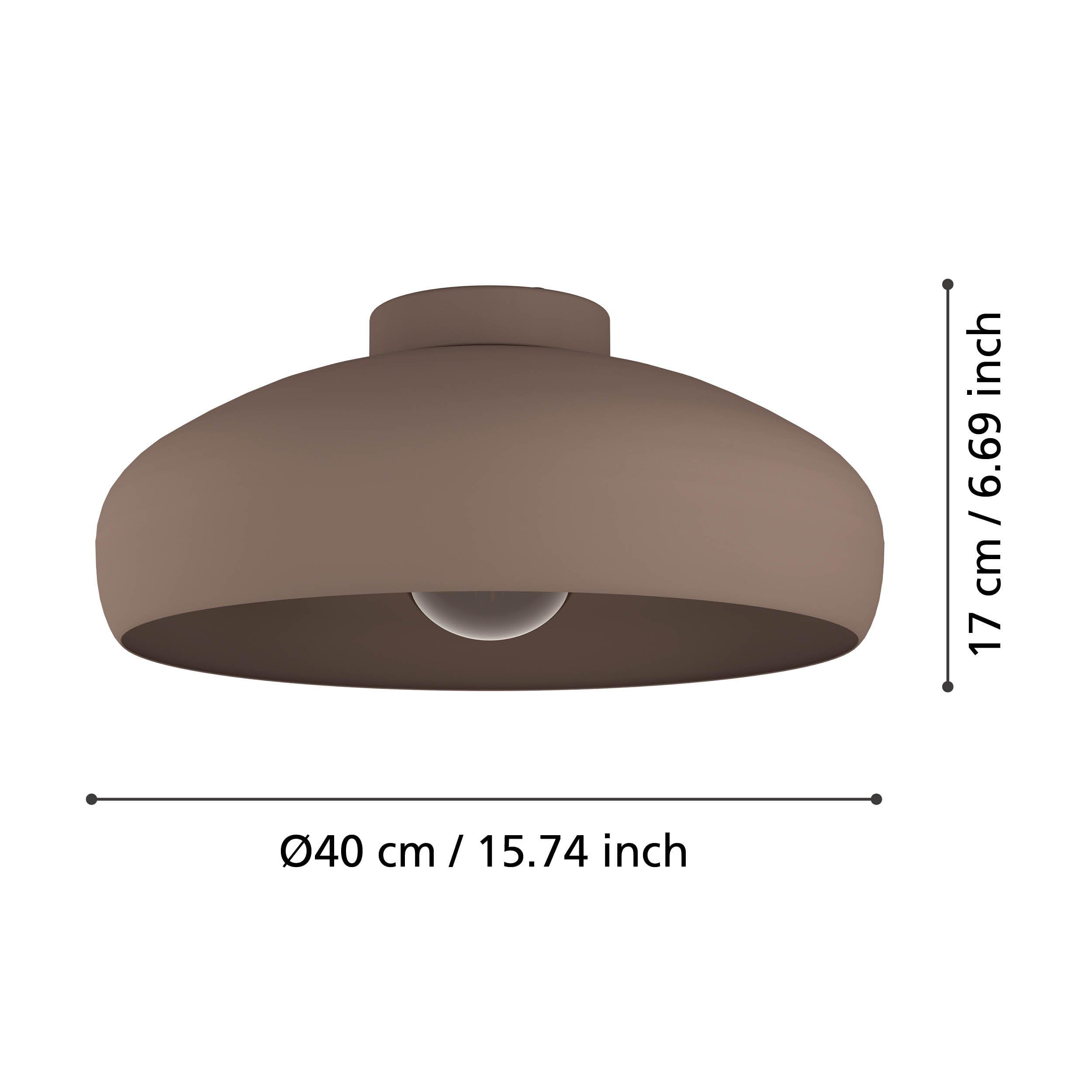 EGLO Lampada da Soffitto Carlton 1 Nero e Rame 49254 | Leroy Merlin
