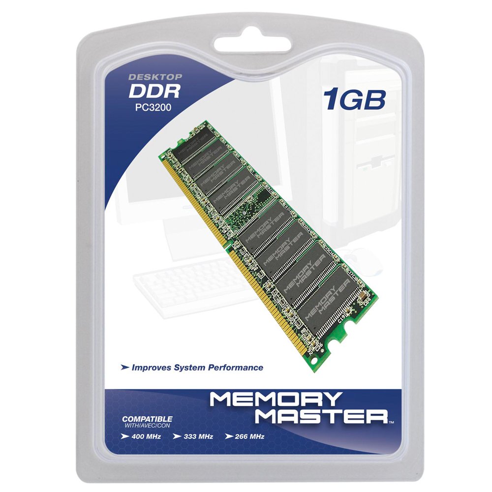 Memory Master 1 GB DDR 400MHz PC3200 Desktop DIMM Memory Module