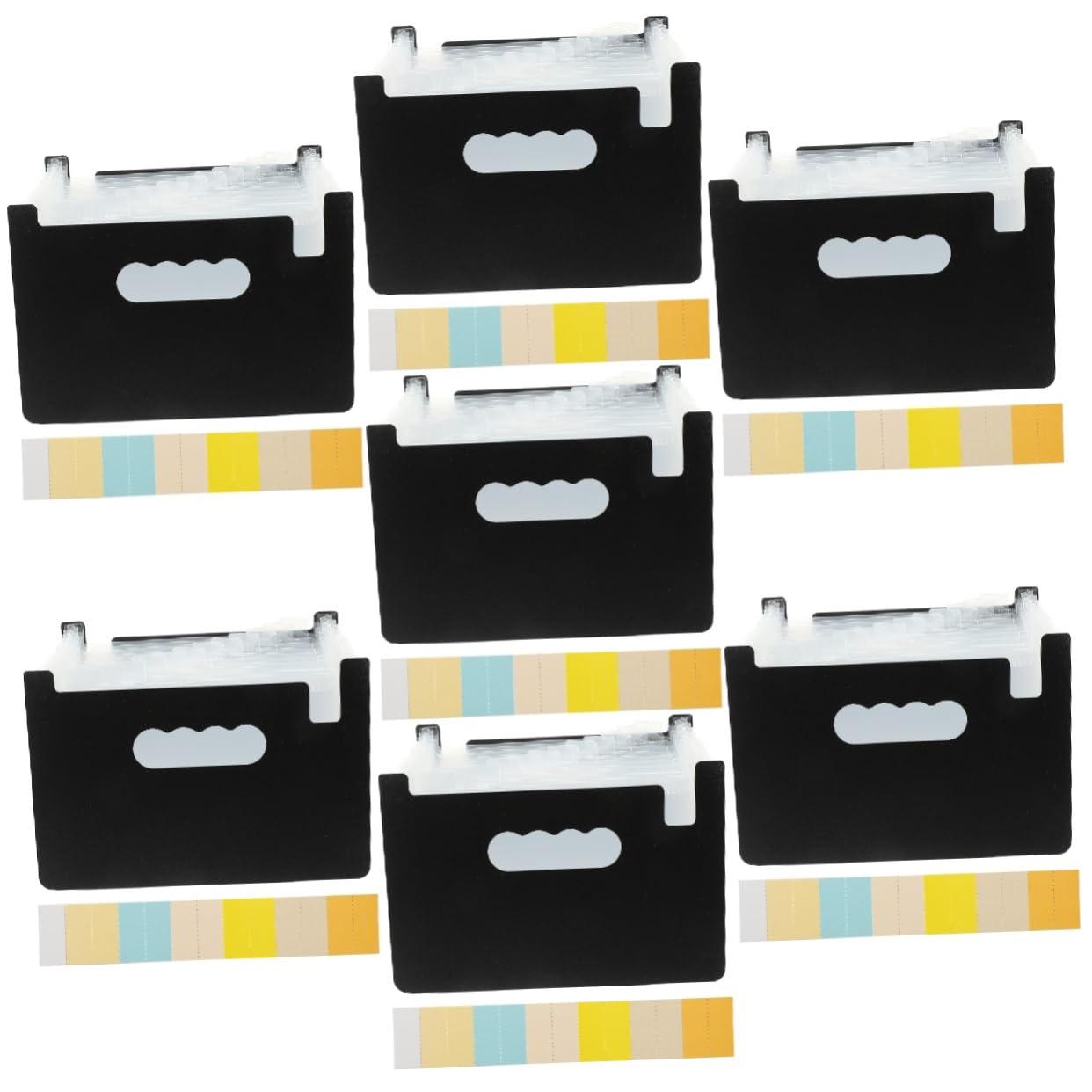 DOITOOL 7 Piezas Organizador de Recibos Multifuncional Carpeta de Portátil para Oficina y para Recibos Notas y Billetes Material Resistente