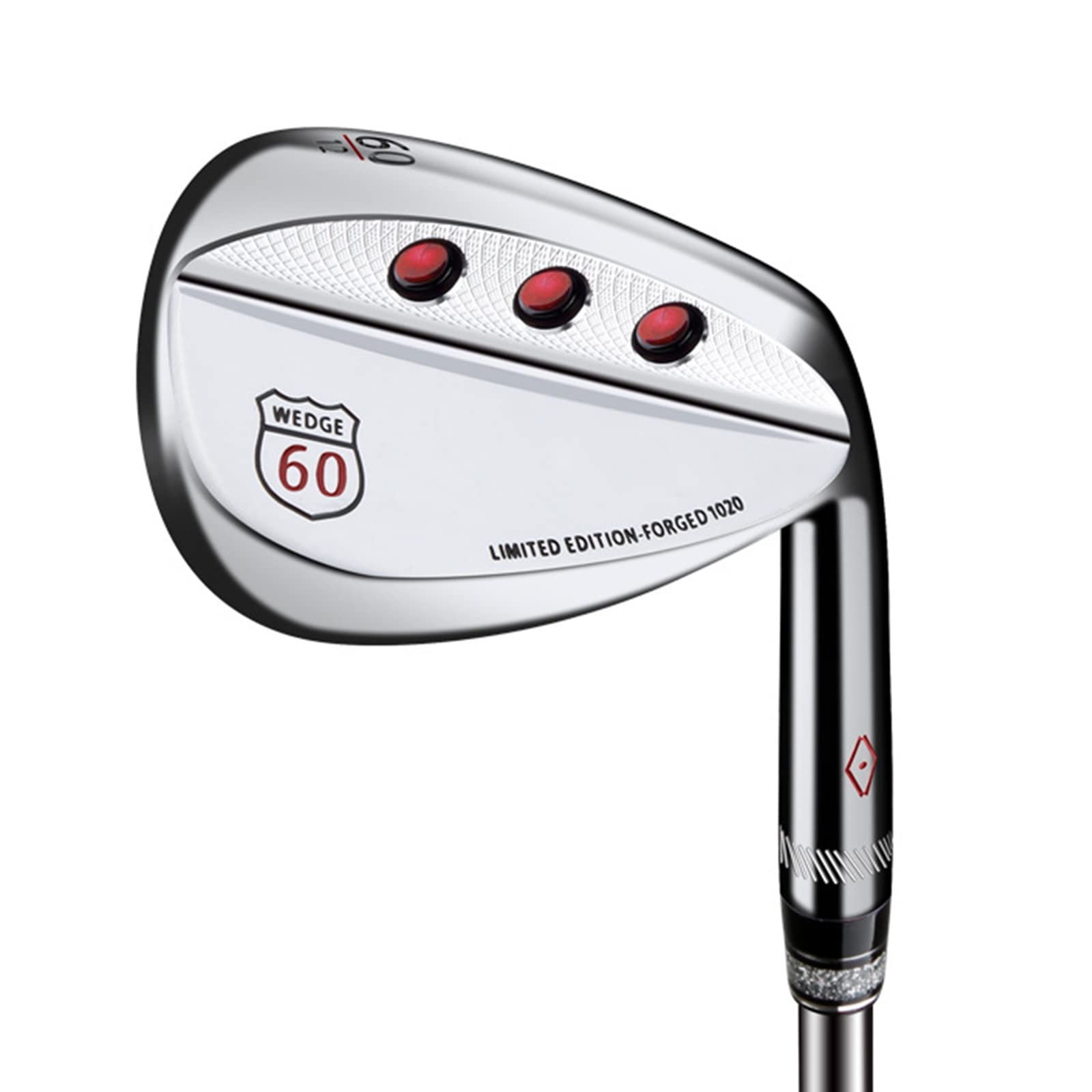 Golfschläger, 52° 56° 60° Grad Golfkeile, Edelstahlkopf, Carbonschaft, männlich und weiblich, geeignet für Golfer, geeignet für Anfänger und Fortgeschrittene, Silberrot, Silberblau
