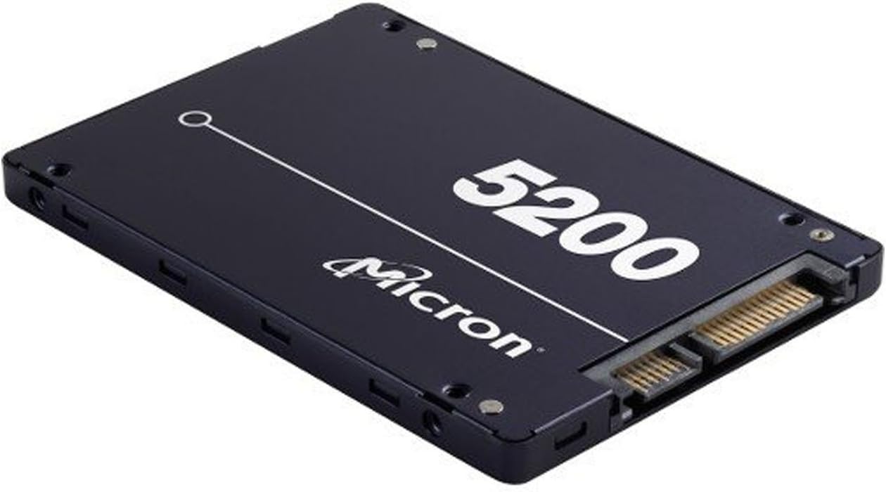 Micron 5200 Series Enterprise ECO 3D TLC NAND Flash MTFDDAK3T8TDC-1AT1ZABYY 3.8TB 3840GB 2.5" SATA 6Gb/s SSD Solid State Drive