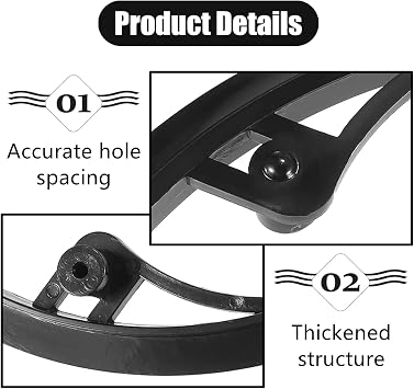 1 Pack Bicycle Chain Wheel Protector Professional Bike Chain Guard Protector with 5 Screws Cover Accessories for Mountain Bike, Black,5 Holes 48T