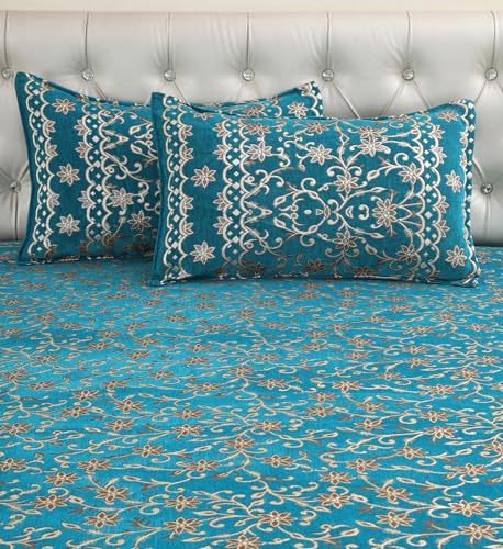 Image of Luxury Velvet Bedsheet - King Size Luxury Bed Sheet - Ultra Soft, Cozy & Warm Bedding for Bedroom - Hypoallergenic & Elegant Velvet Texture