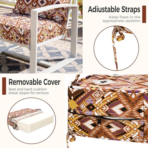 Image of Art Leon Waterproof Outdoor Seat Cushion 24 inchx 24 inch 30D High Density Foam Patio Chair Cushions with Non-Slip Backing Patio Cushions for Patio Furniture Porch Swing Garden Bench Camping Stadium