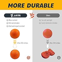 Vista 4 de JAYA 24 Pack Foam Golf Practice Balls, Realistic Feel and Limited Flight, Soft for Indoor or Outdoor Training