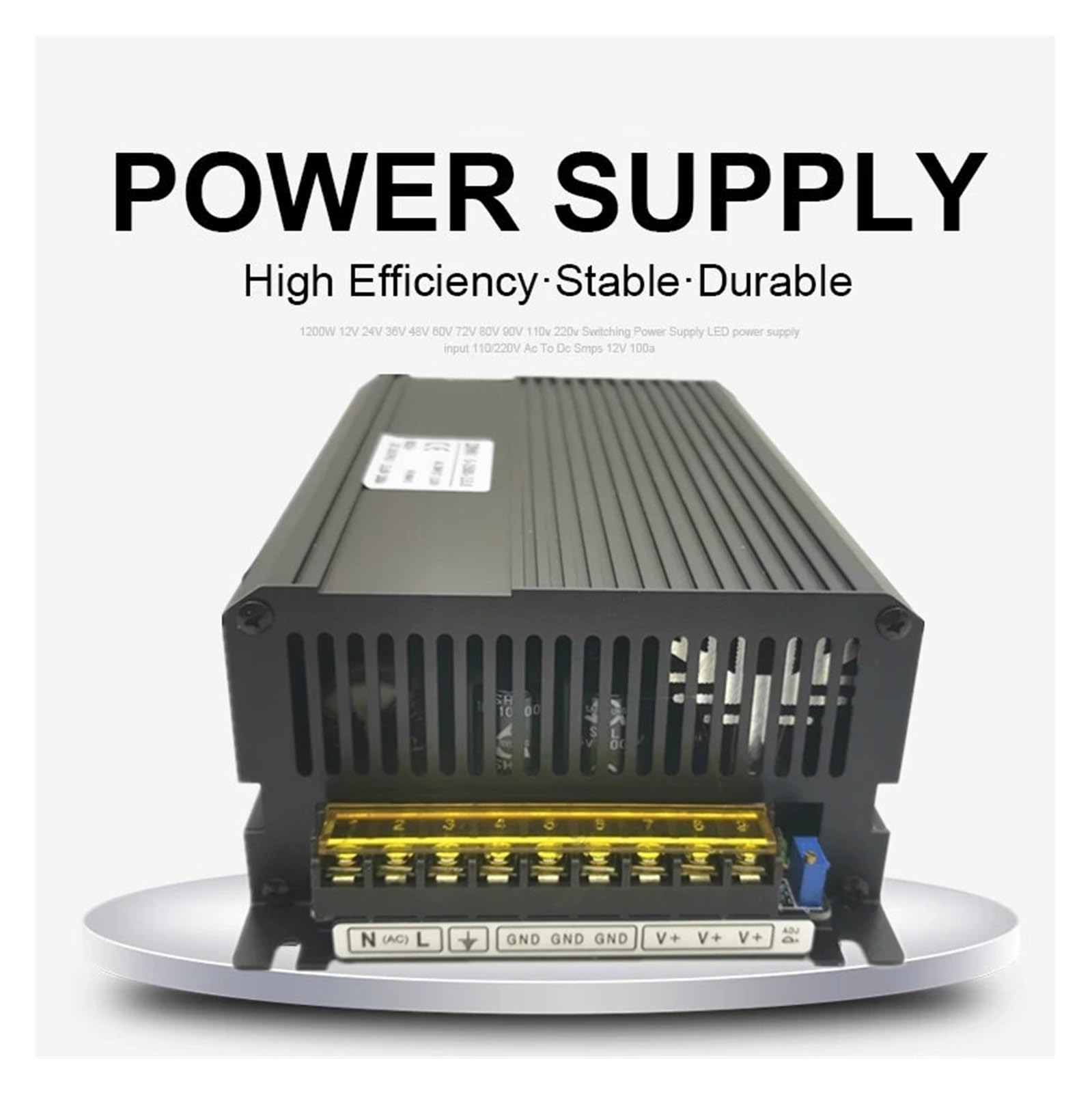 1500W DC-Schaltnetzteil AC zu DC 12V 13,8 V 15V 24V 27V 36V 48V 60V 72V 80V 90V Stromversorgungsquelle Transformator Vielseitig und effizient(27V)