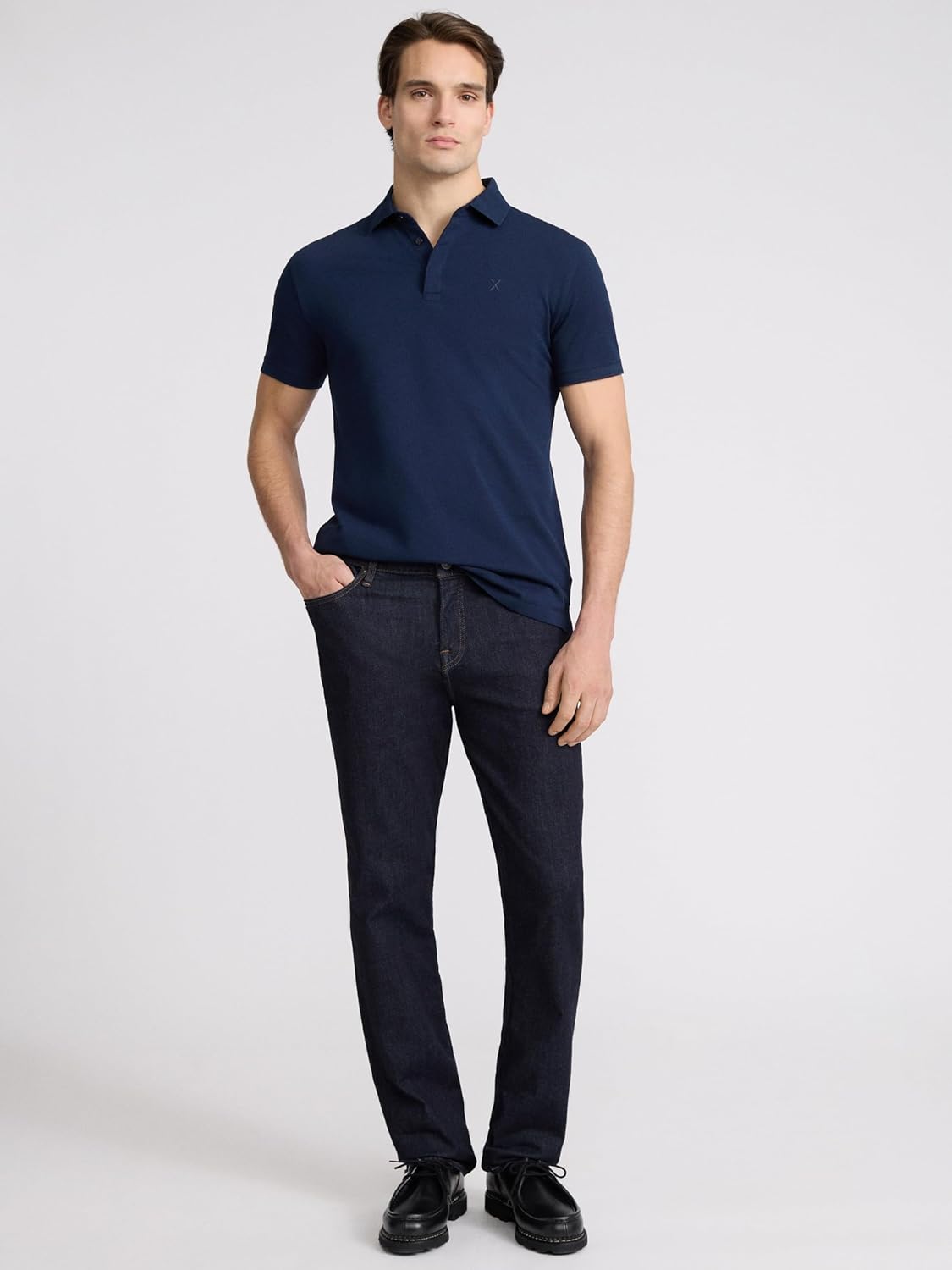 EXPRESS Men’s Pima Cotton Pique Polo – Short Sleeve Classic Fit, Soft Breathable - Image 3