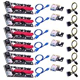 Das PCI-E-Riser-Board verfügt über eine feste Schnalle, mit der die Grafikkarte befestigt werden kann, sodass die Karte nicht leicht herunterffllt.