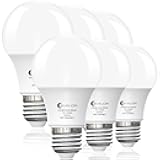 6-Pack A19 LED Light Bulbs,60 Watt Equivalent Daylight 5000K with E26 Base,Efficient 9W,800 Lumens Non-Dimmable LED Bulbs,15000 Hours, Ideal for Bedroom Living Room