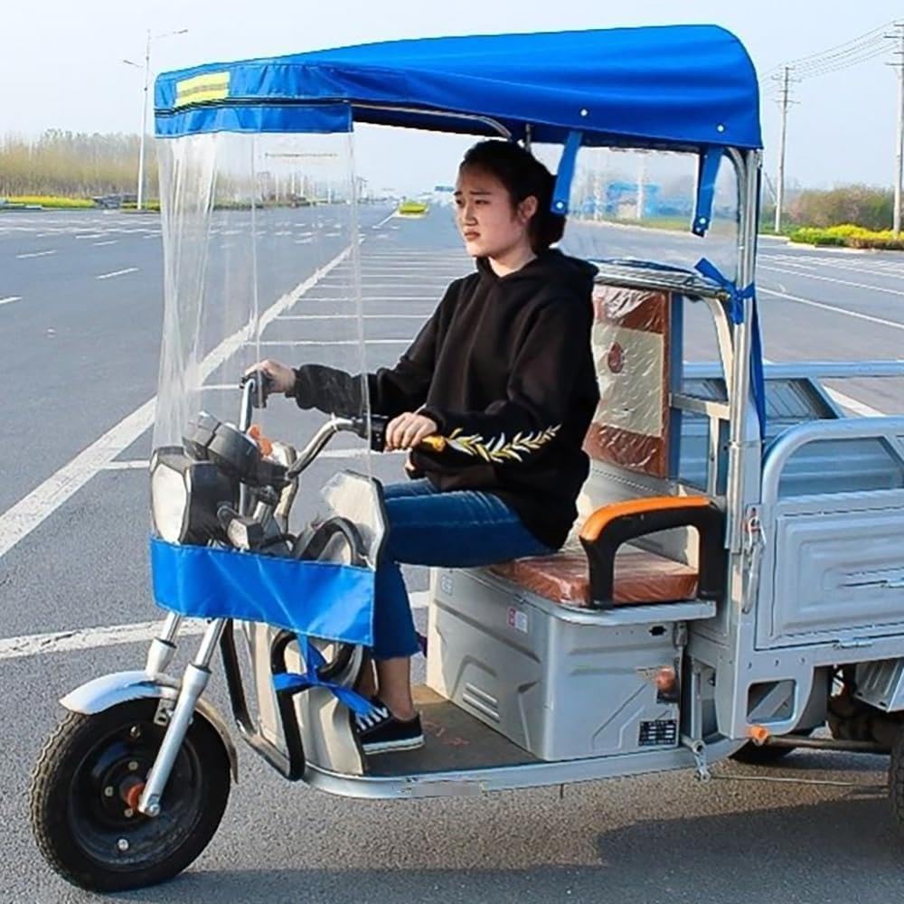 Funda Para Bicicleta Protector Contra La Lluvia Para Triciclo De Carga De 3 Ruedas, Cubierta Resistente A La Intemperie Para Transporte De Carga, Protección Todas Estaciones(A,120cm/47")