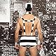 KAKU Herren Sexy Unterwäsche Matrose Kostüm Erwachsene Herren 3 Stück Gefangener Strapse Unterwäsche Outfits Cosplay