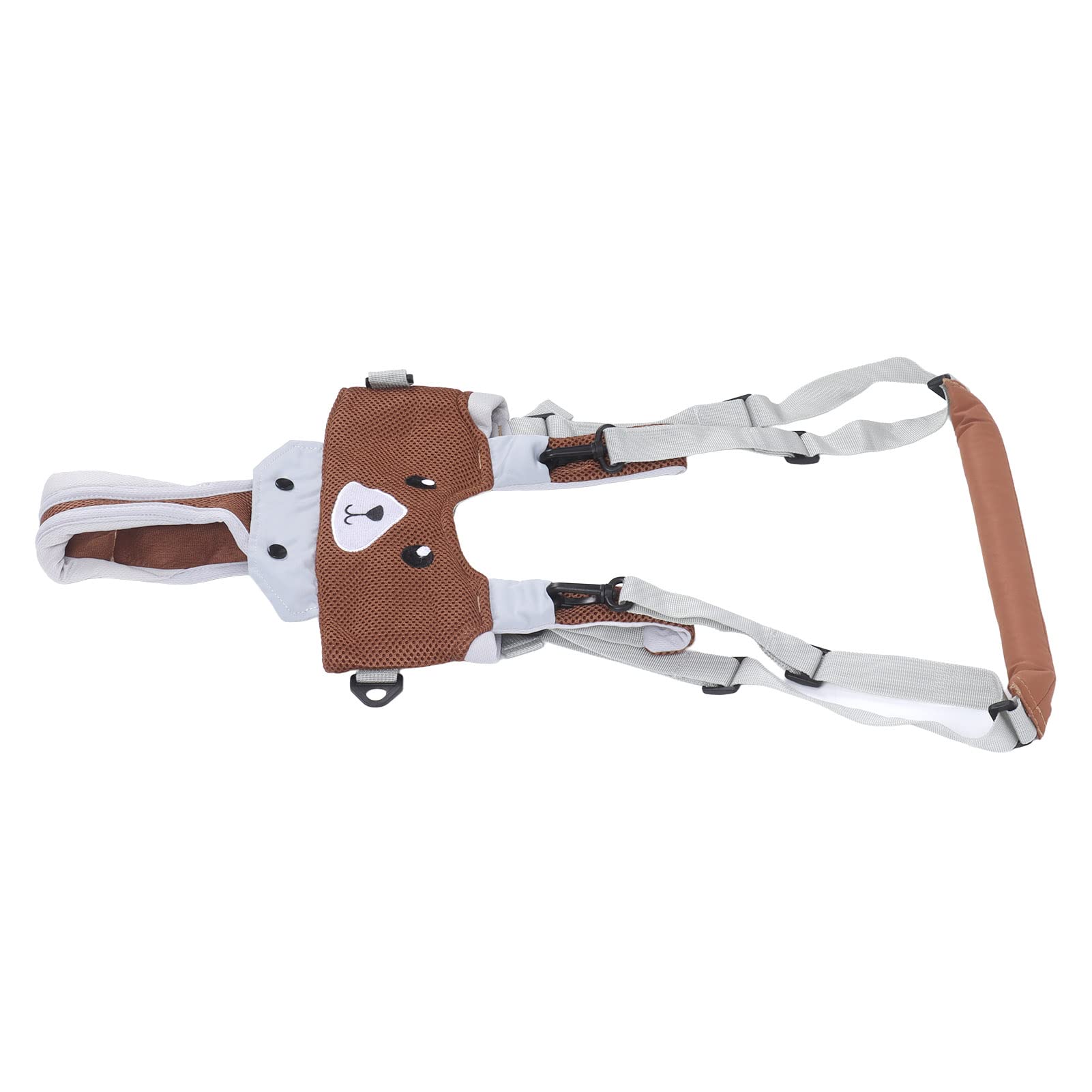 Toddler Walking Harness Assistant Breathable Mesh Cloth Handheld Walker Helper for 8 24 Month Old Infants with Adjustable Size and Multiple Stress Points to Ensure Safety Coffee