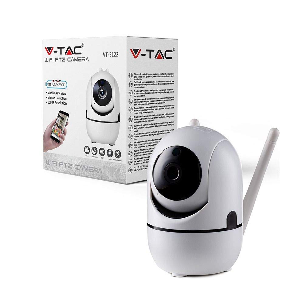 V-TAC VT-5122 Caméra de surveillance WiFi IP PTZ 1080P - SKU 8439