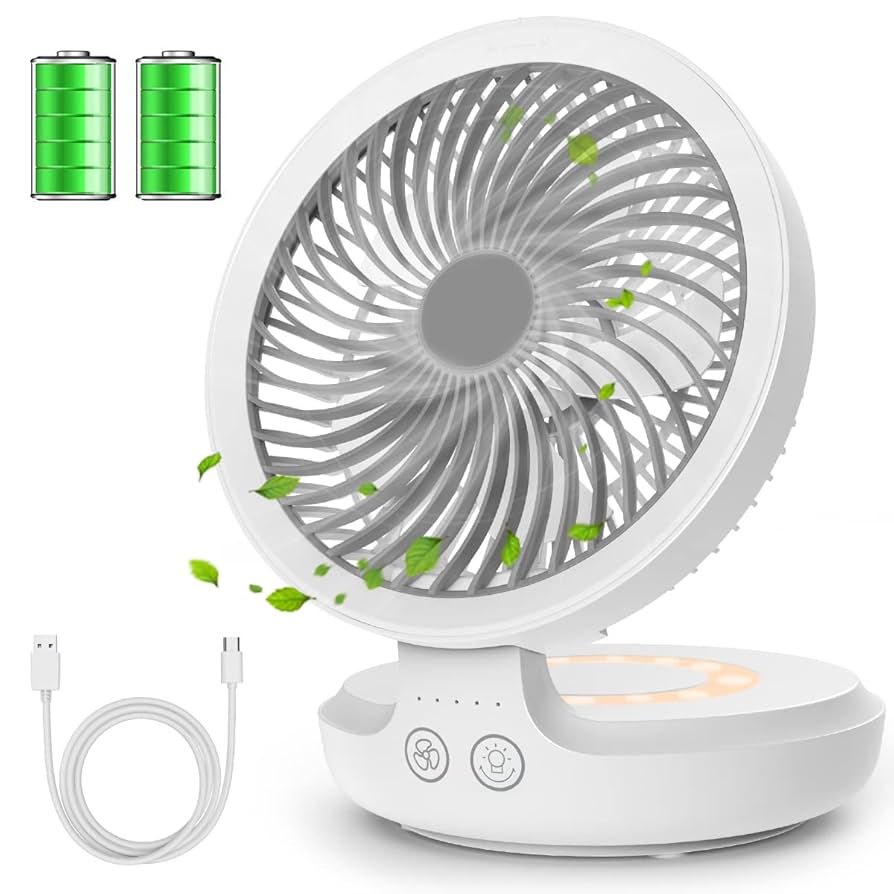 Amazon | Dayup USB扇風機 卓上扇風機 小型 自動首振り 充電式