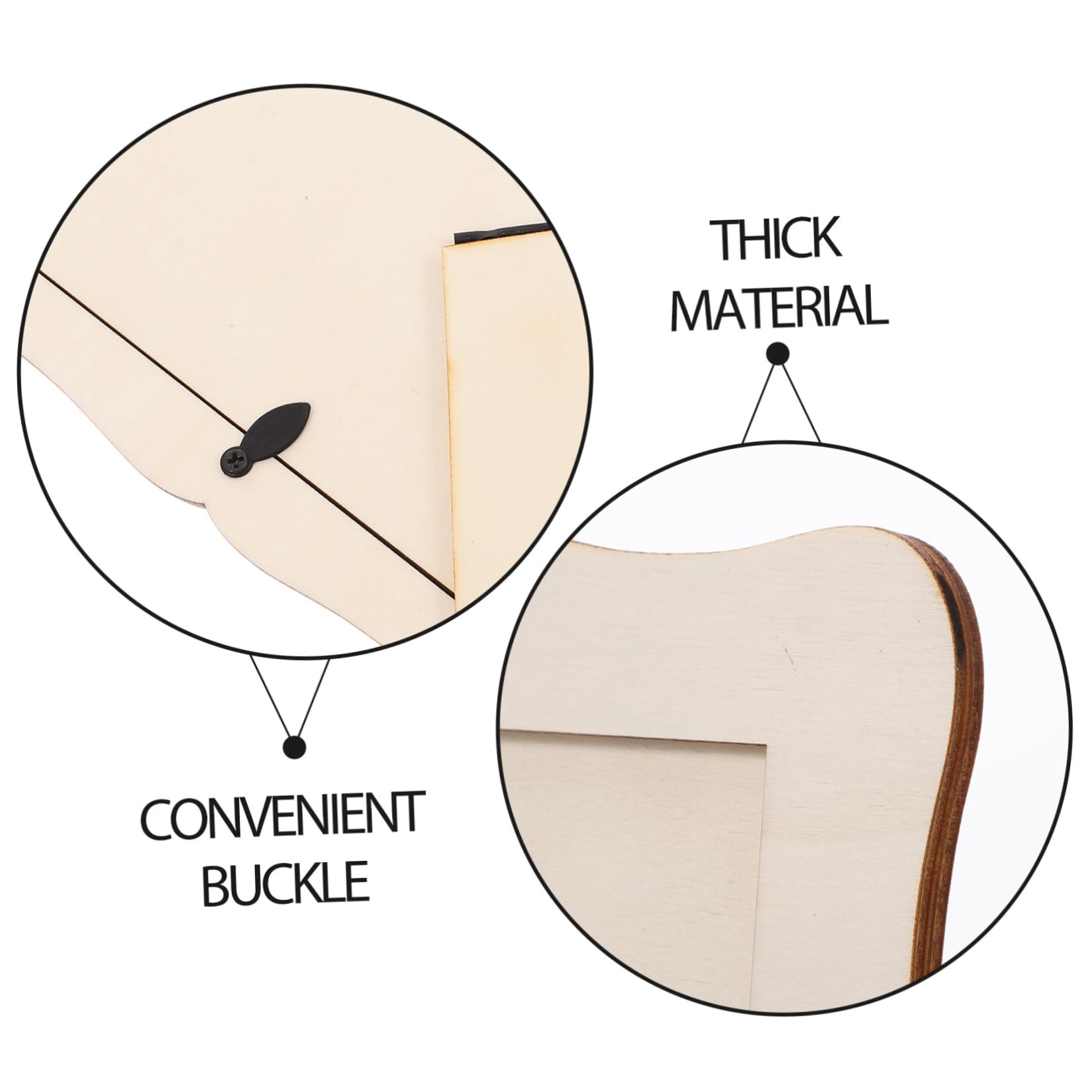 Set 15 Pezzi di Cornici in Legno per Foto Fai da Te | Kit per Artigianato, per Disegno e Progetti Artistici, Finitura Grezza da Colorare