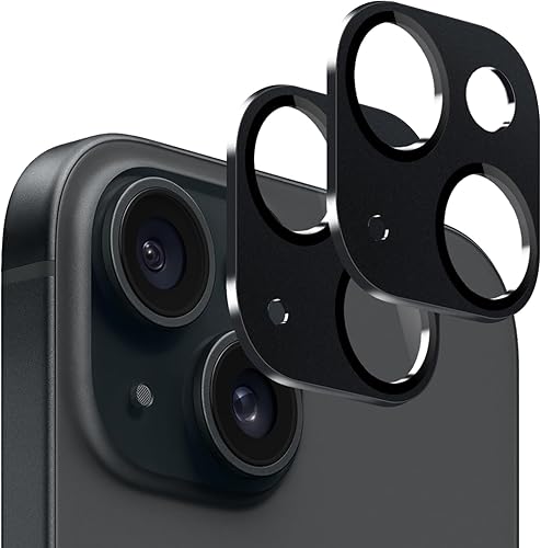 Miniatura 10 de SAHARA ZeroDamage ZD00049 - Protector de lente de cámara de vidrio flexible HD para iPhone 13 Pro y Pro Max (paquete de 2), color negro