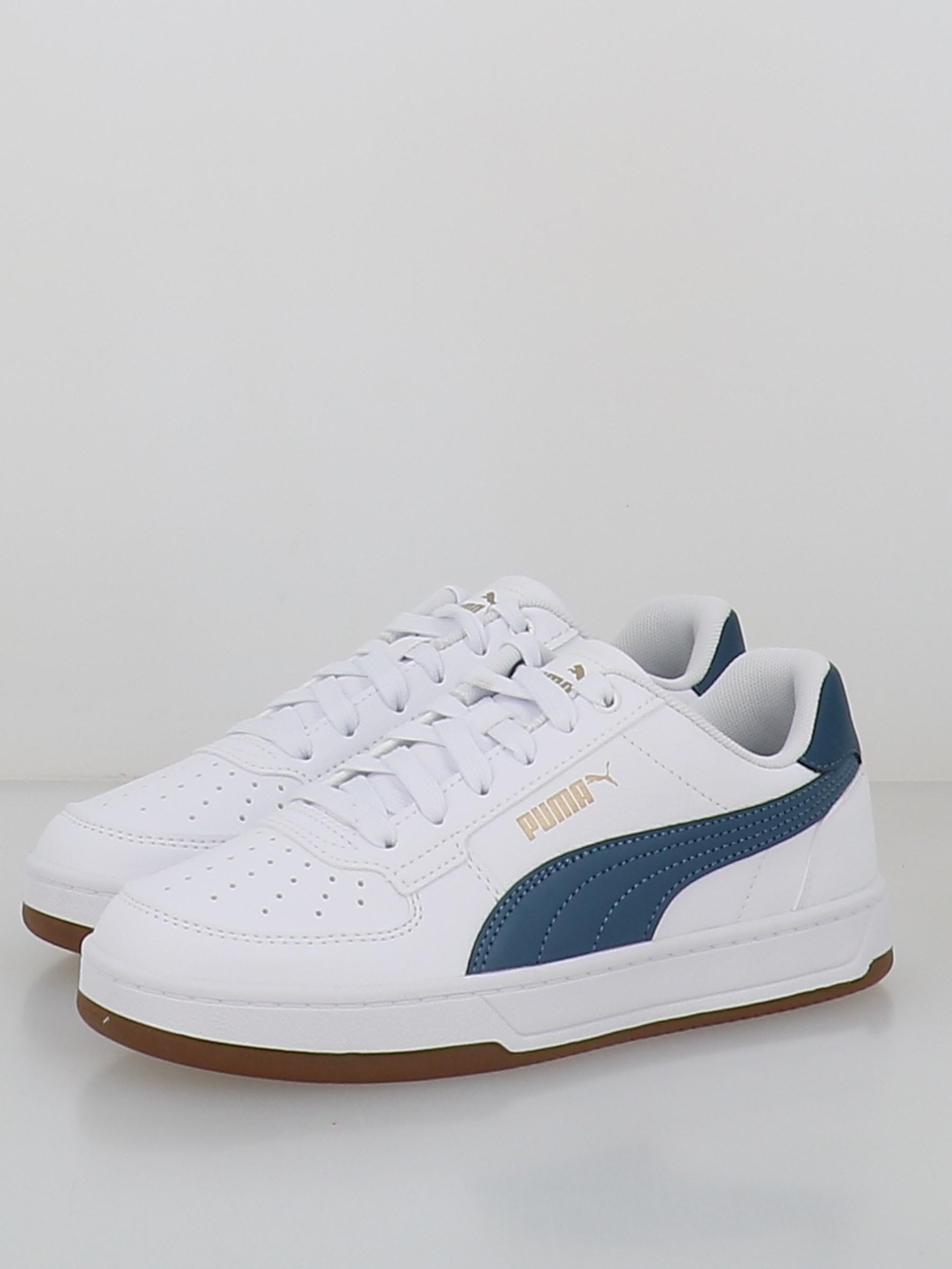 Puma Unisex Kinder Caven 2.0 Jr Sneaker, Puma White Dark Indigo Gum, 36 EU