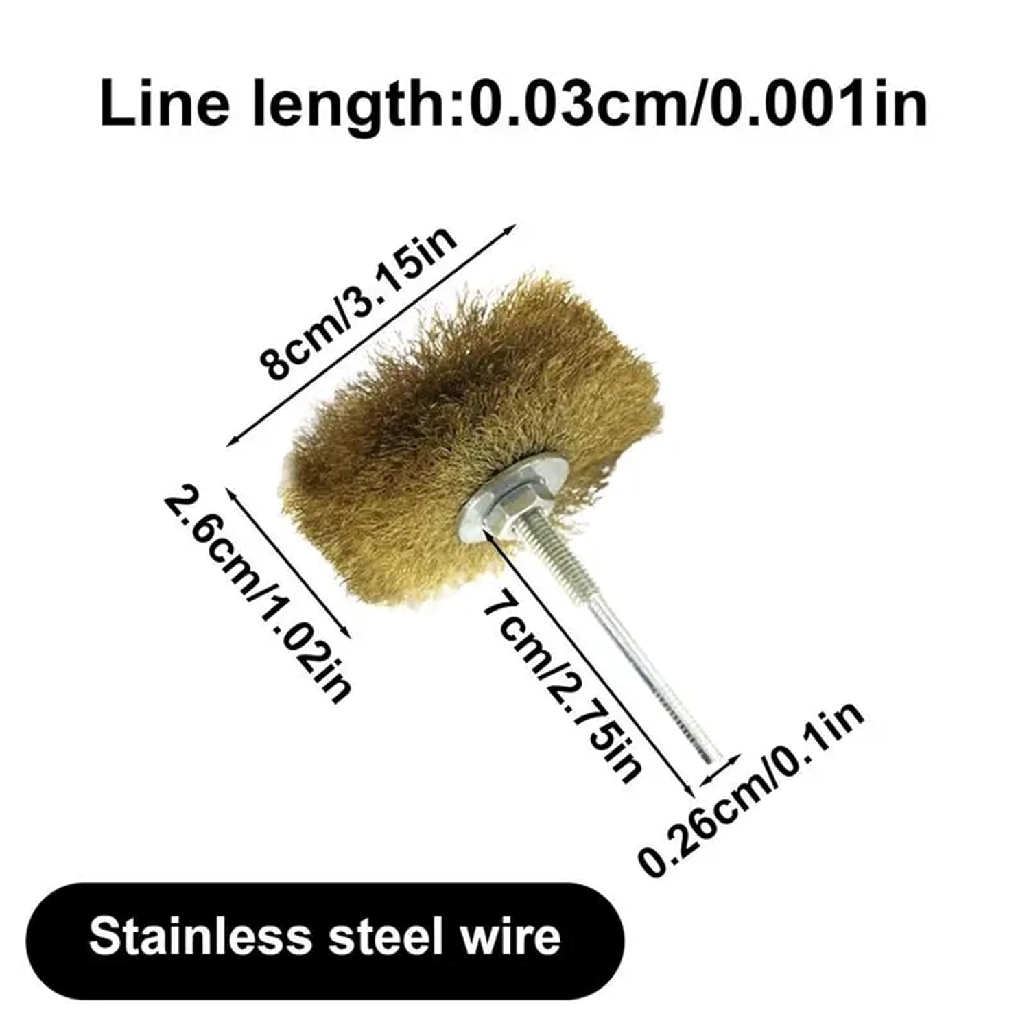 Drill Brush attachments 1/10/20pcs Drill Wire Brush Auto Parts Adhesive Removal Pen Wheel Cup Brushes Abrasive Copper Brass Tool for All(10pcs)