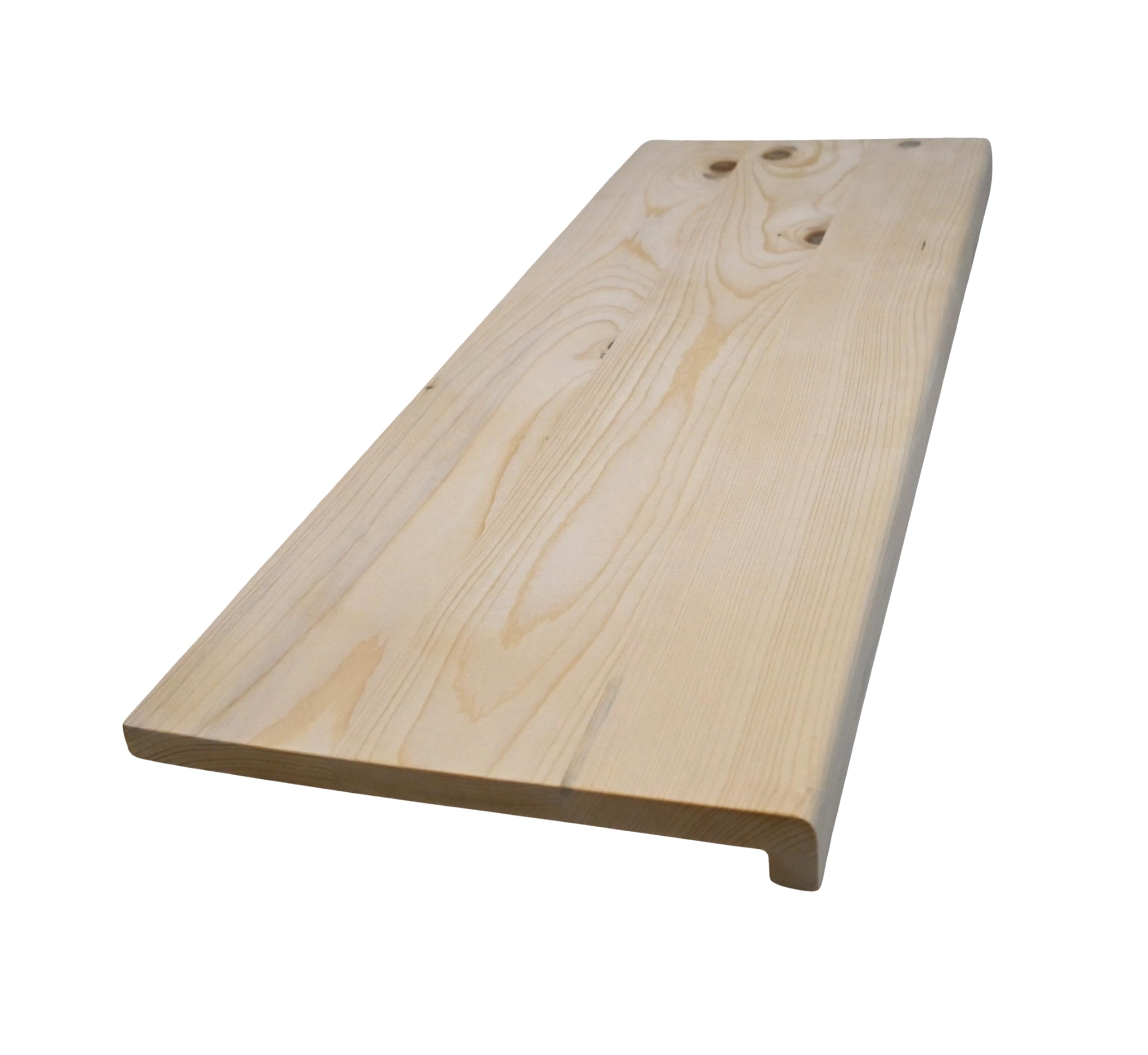 Fensterbank Renovierungsstufe Treppenstufe 20 mm Fichte, geölt o. natur (Breite: 20 cm, natur, Länge: 120 cm)