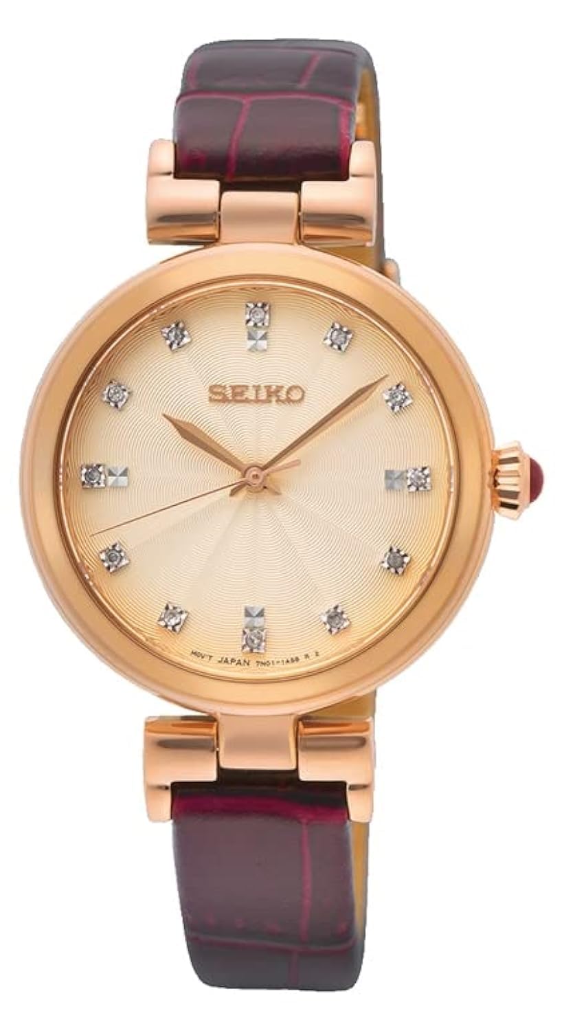 Seiko Leather Analogue Rose Gold Dial Women Watch-Srz548P1, Bandcolor-Brown (B0BS6RN8C2) Amazon Price History, Amazon Price Tracker