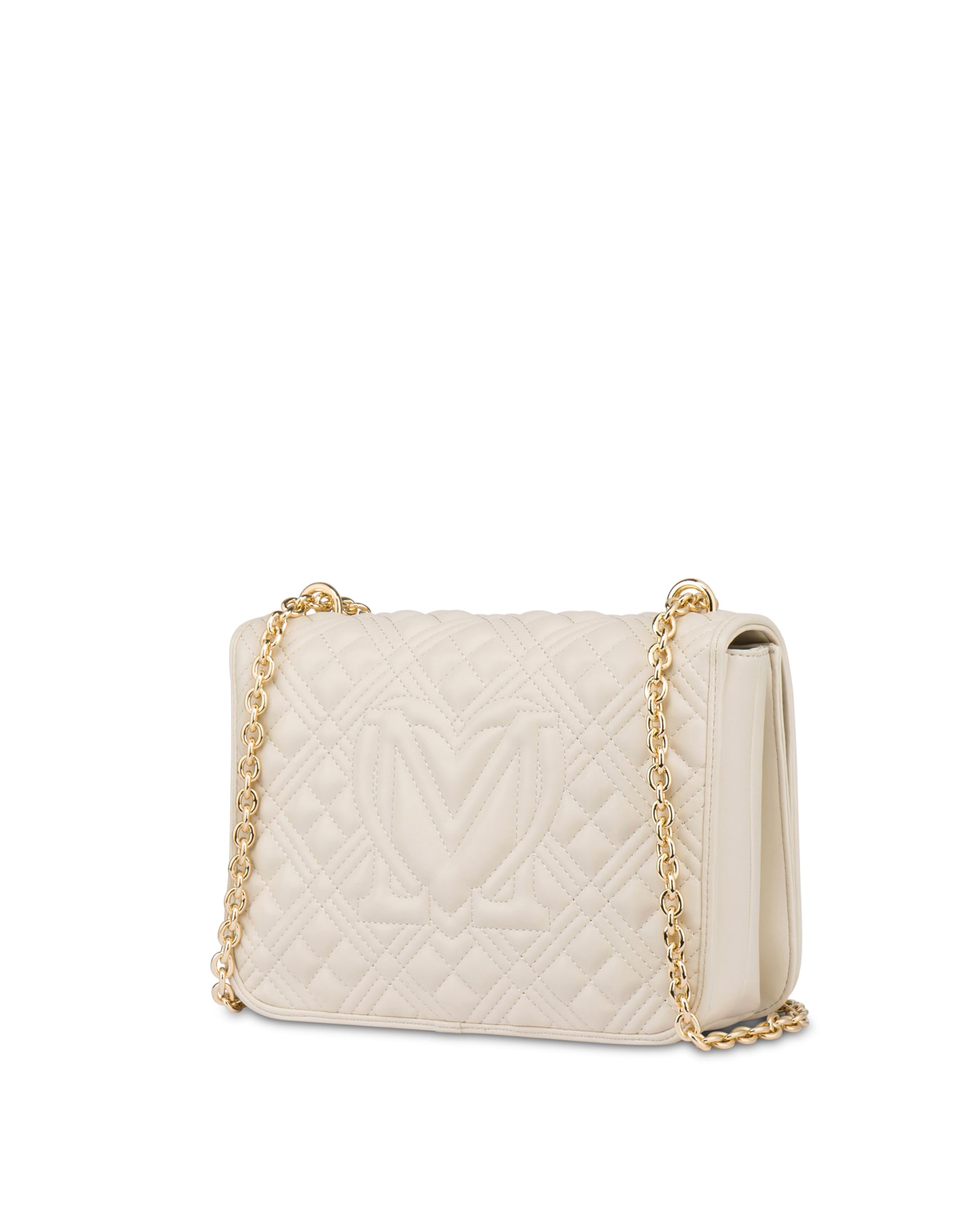 Love Moschino BORSA QUILTED PU AVORIO