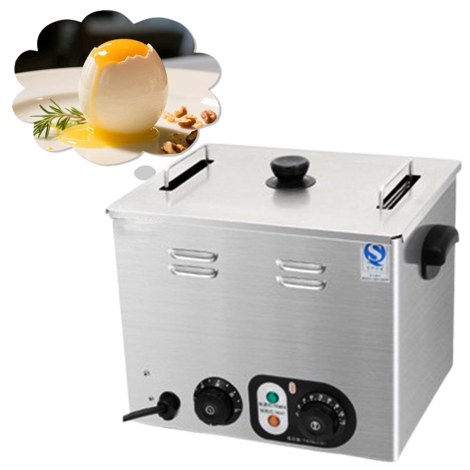 Cocedor De Huevos Inteligente con Temporizador, Capacidad para 60 Huevos, FuncióN De CoccióN De Huevos Al Vapor/Pasados ​​por Agua con Un Solo Clic, DiseñO De Seguridad Antiquemaduras D