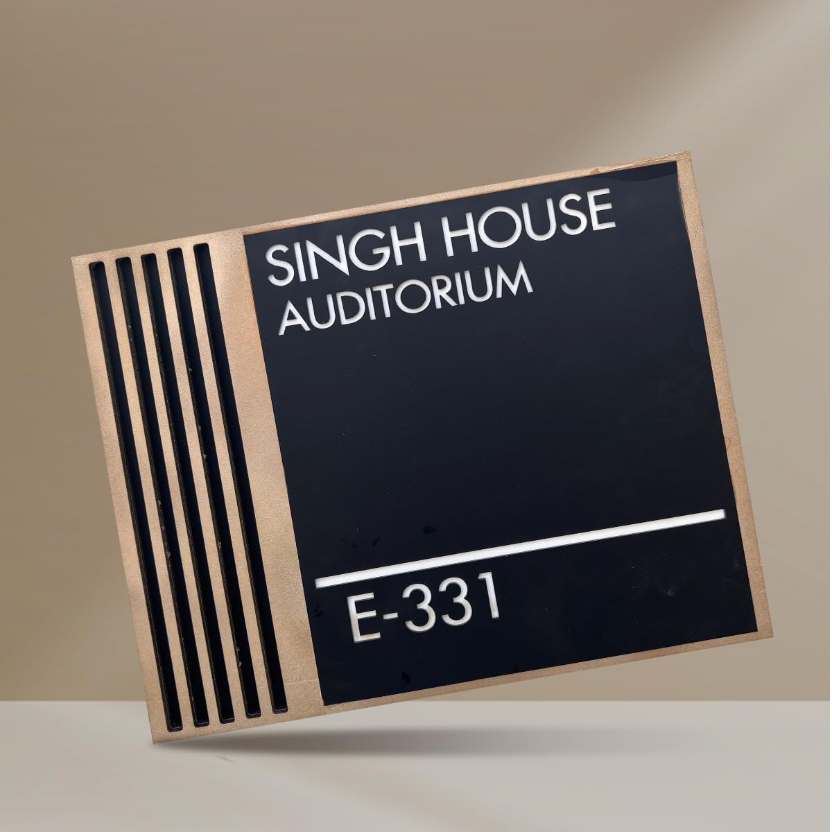 Personalized Name Plate for Home Entrance | Number plate for flat | And Ideal For, Office, and Outdoor Entrances | Wooden Customized House Number Plate | Number plate for Hotel | Easy installation type double sided tape fixed on backside (White Base) — Amazon image 11