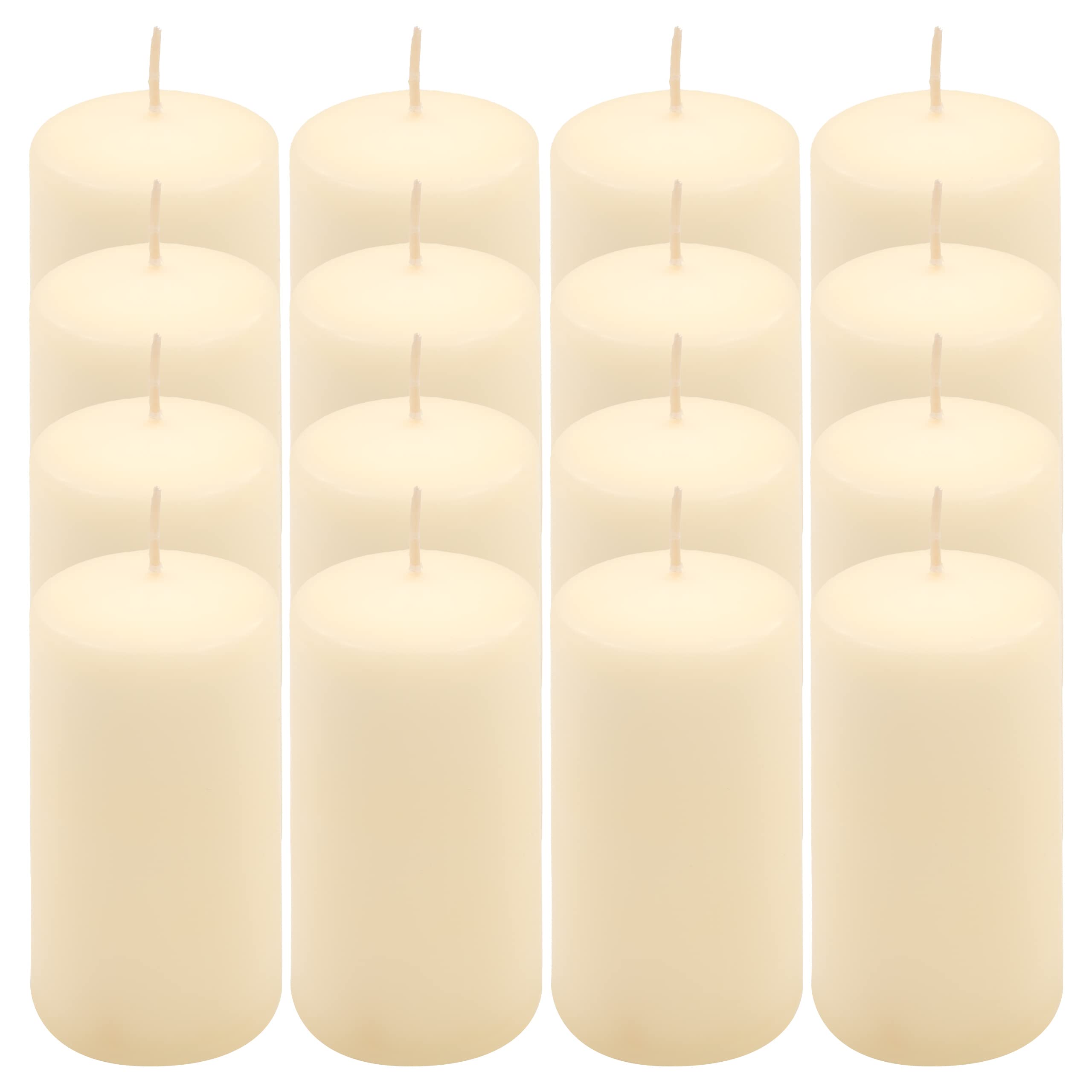 Stumpenkerze creme Höhe 10 cm Ø 5 cm lange Brenndauer Rund-Kerze Säulenkerzen Kerzen-Deko Tafelkerzen Weihnachts-Kerzen Hochzeits-Deko (16)
