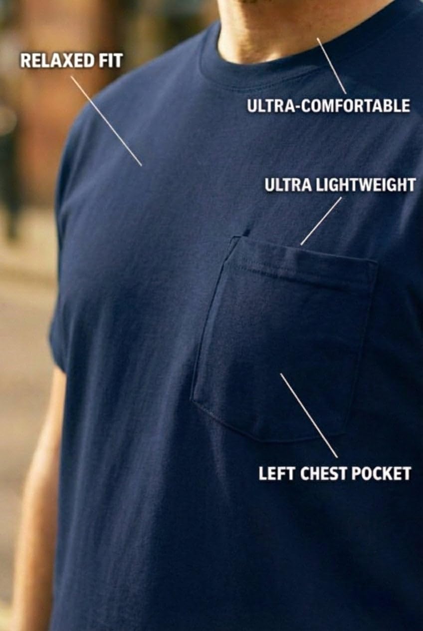 KingSize Men's Big & Tall Tall The Ultra-Light Comfort Pocket Tee