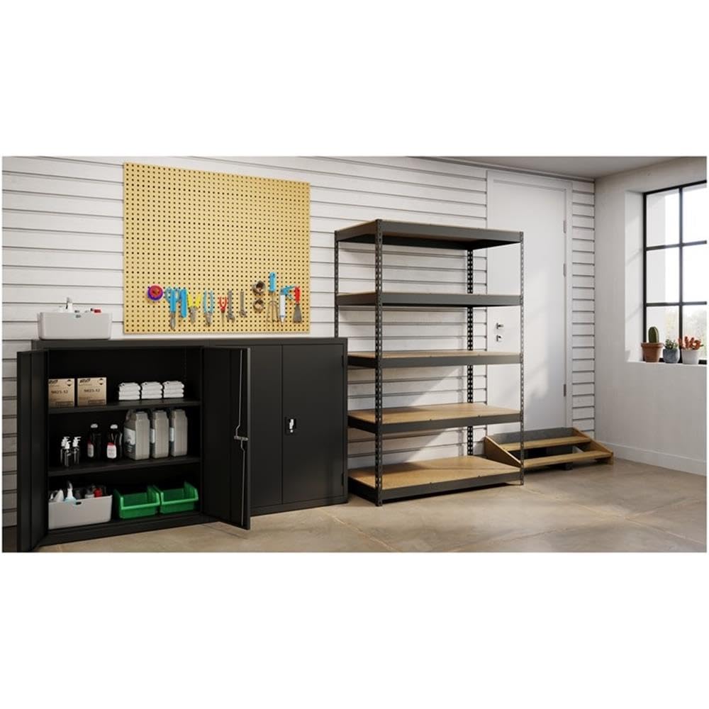 Office Dimensions Riveted Steel Shelving 5-Shelf Unit