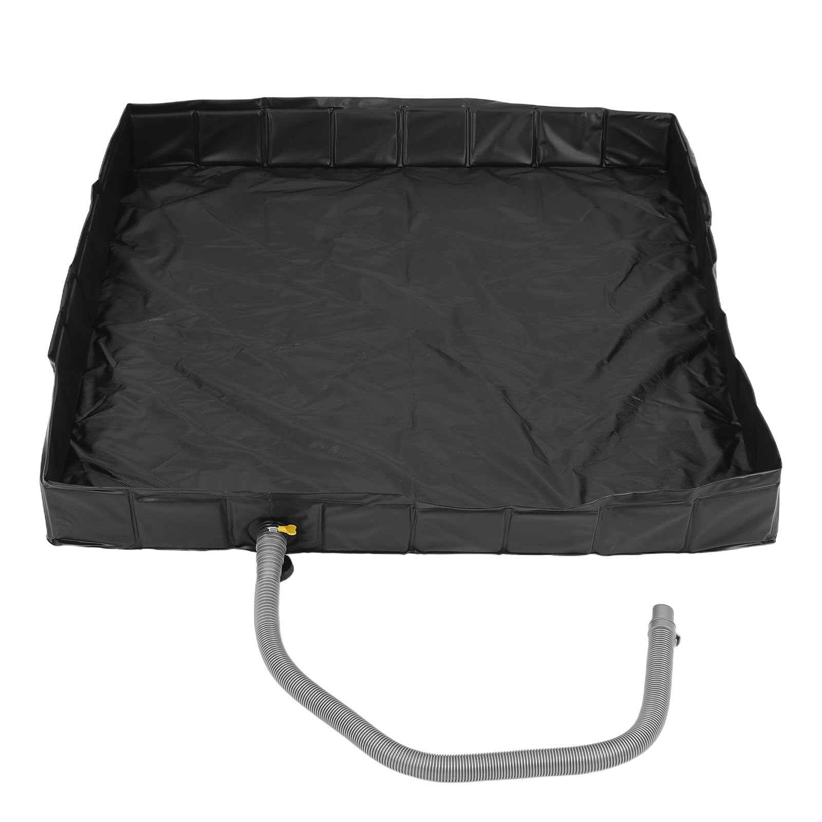 INOOMP Base de Ducha para Exteriores Plegable con Desagüe Desmontable | Pvc y Pp Negro, Uso en Suelos de Cabina y Exteriores, Diseño Multiuso para Pies