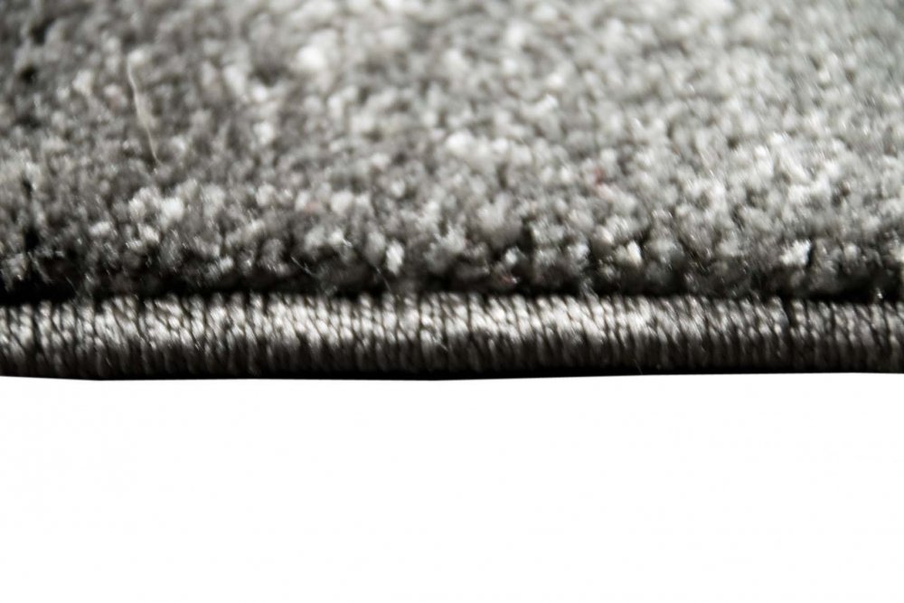 CARPETIA Moderno tappeto pello basso moquette tappeto da salotto astratto karo nero grigio rosso Größe 80x150 cm